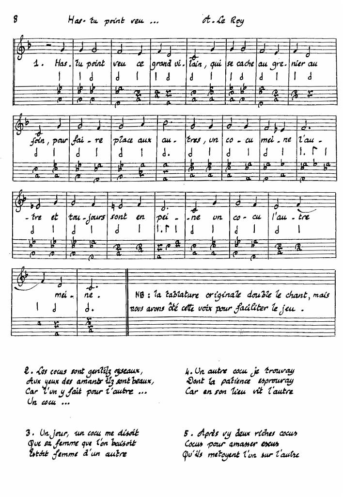 vol_06.jpg - Volume 6 : Quinze airs faciles pour voix et luth (16e et 17e siècles)