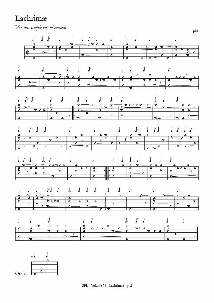 vol_74_extrait_1.jpg - Volume 74Les Larmes de Dowland (1563-1626) pour le 400e anniversaire de sa mortFlow my teares chant et luth - Pavanes et Gaillardes Lachrimae pour luth seulSélection & Édition de Pierre-Baptiste Brioude